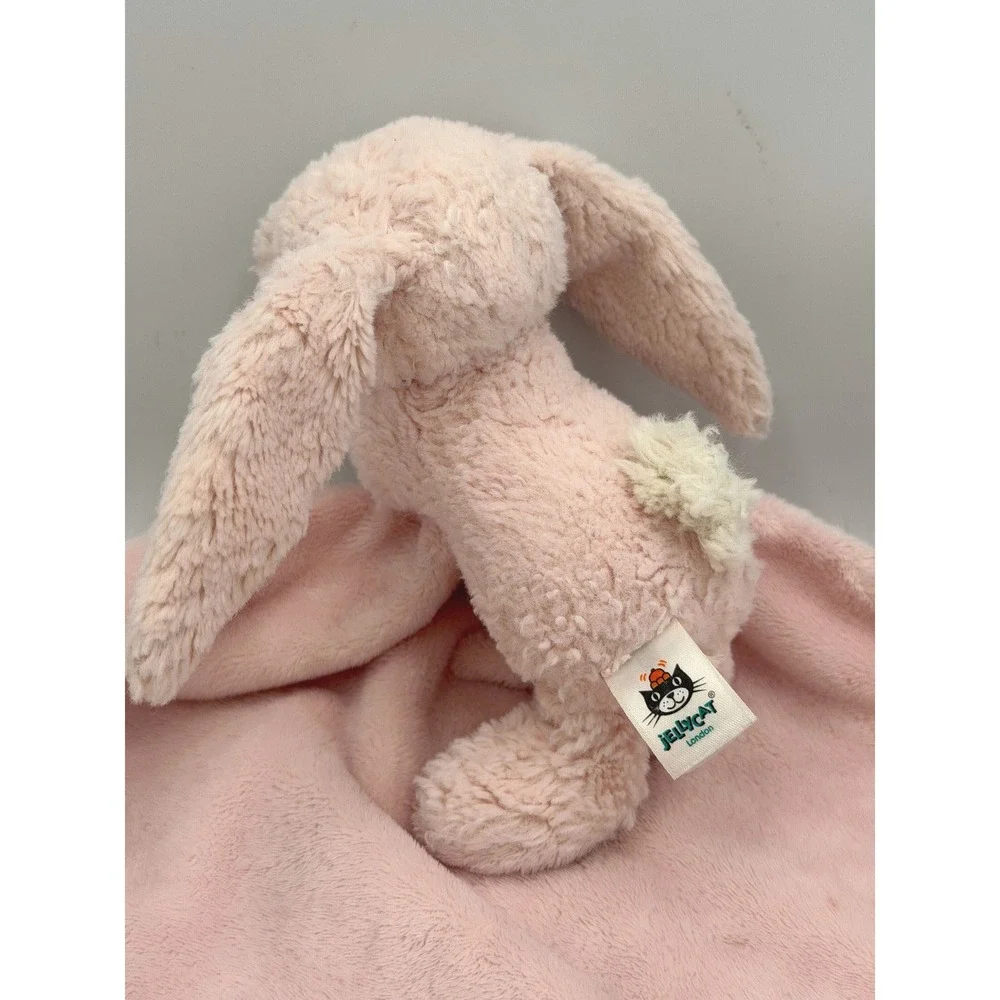 Jellycat Bashful Bunny Soother Pink Security Blanket Lovey 13